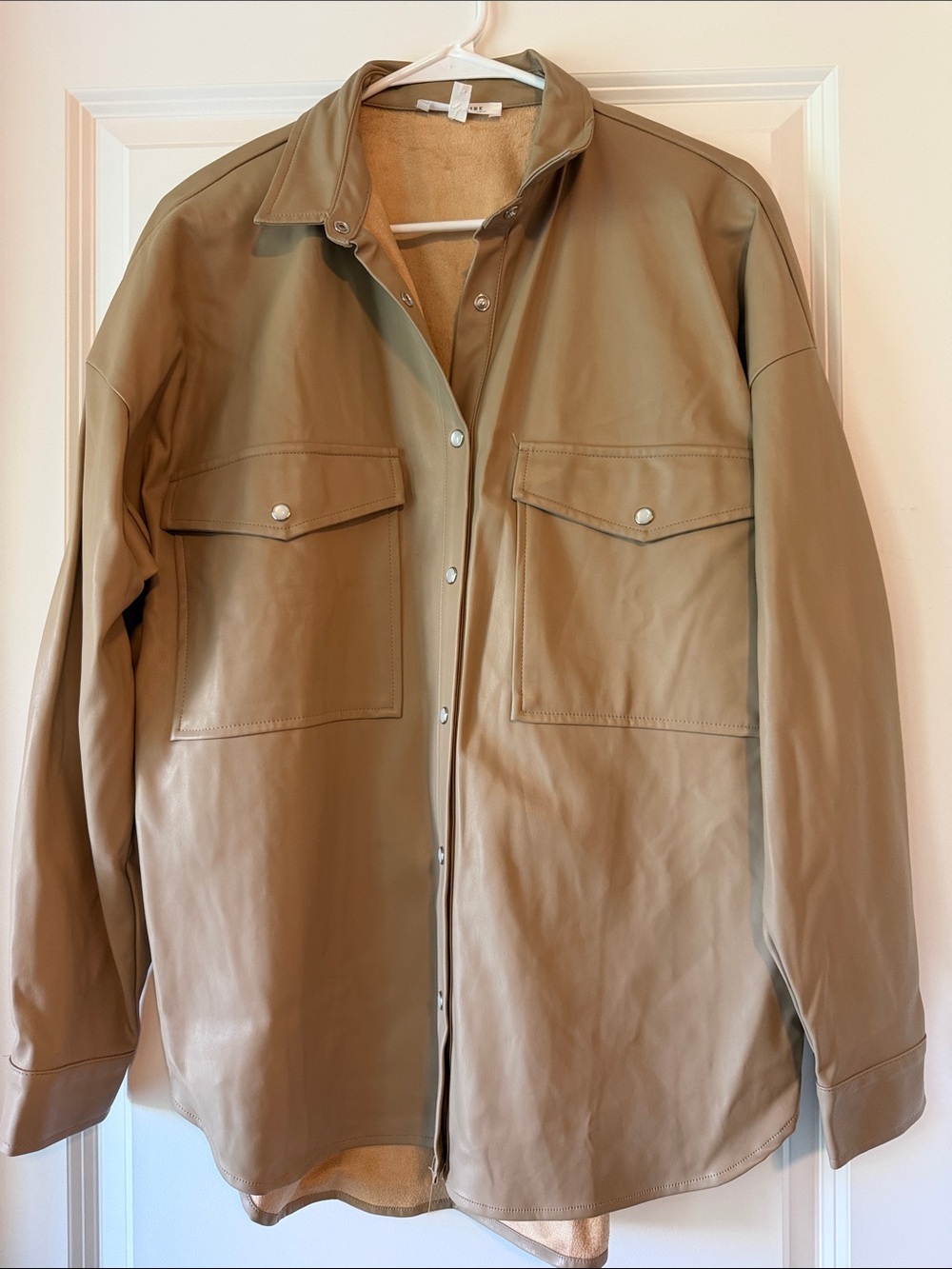 12th Tribe Tan Leather Jacket